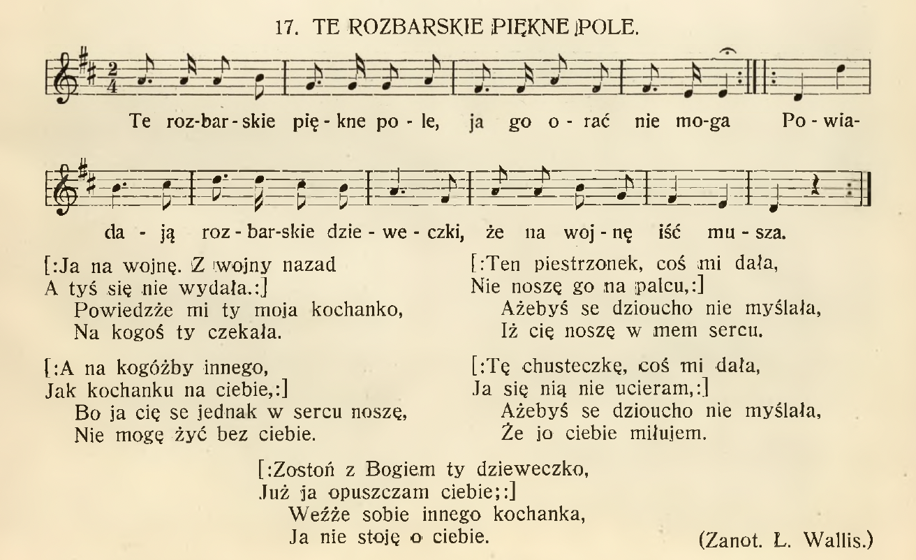 Łukasz Wallis — z pieśnią przez życie (1)